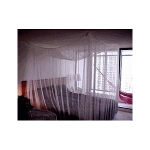 Nicamaka Manila No See Um Bed Canopy - Black by 