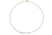 18K Yellow Gold Matte-Finish Hand-Crafted Wire Necklace, Enhanced with Pave Set Diamonds.
