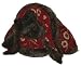 Undercover Pet Bed - Gold Flowers on Red : Size SMALL - 25 INCH CUSHION