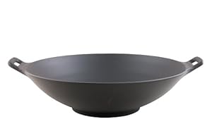 Chasseur Wok en fonte 37 cm Noir mat: Cuisine & Maison