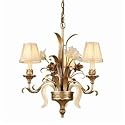 Corbett Lighting 49-03 Tivoli Silver Tivoli Tropical / Safari Chandelier from the Tivoli Collection