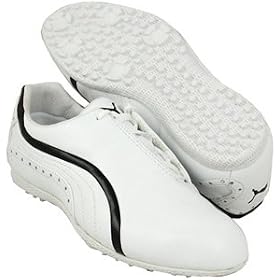 PUMA Traveller Mens White/Black Golf Shoes