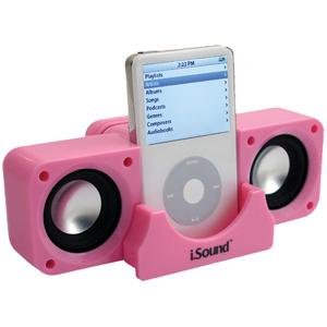 i.Sound Portable Speakers 2x - Pink (DGIPOD-323)