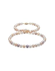 Multi Color Freshwater Pearl Necklace: 6-7mm, 18" AA+
