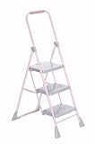 Louisville L-4212-03 Pink Ribbon Step Stool, Three Steps, 225 Pound Rating