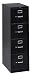 HON(R) 1000 4-Drawer Letter File, Black