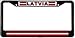 Latvia Latvija Flag Black License Plate Frame Metal Holder