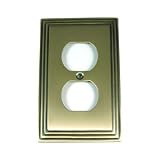 Deco Style Oil Rubbed Bronze Duplex Outlet Wall Plate