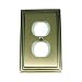 Deco Style Oil Rubbed Bronze Duplex Outlet Wall Plate