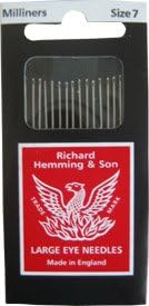 Richard Hemming Milliners Straw Needles Size 7