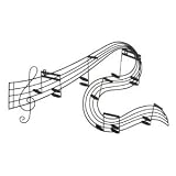 Abstract Musical Notes Piano Jazz Wall Artwork Art