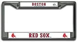 Boston Red Sox Chrome License Plate Holder