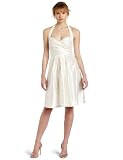 Suzi Chin Women's Halter Pleated Bodice