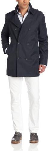 Kenneth Cole New York Men's Double Breasted Pea Jacket