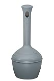 Justrite 268501 Elite Smoker Cease Fire 4 Gallon Cool Gray Butt Can