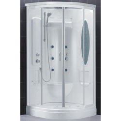 Dreamline Atlantica Jetted & Steam Shower Enclosure - White - SHJC-1238386-00
