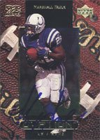 Marshall Faulk, Indianapolis Colts, 1999 Upper Deck Ovation Autographed Card