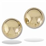 14K Yellow Gold Ball Earring