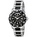INVICTA MEN'S SWISS PYTHON ALL STAINLESS W/BLACK DIAL-BEZEL & TWO-TONE BRACELET - 6074