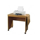 Lorell 02236 Machine Stand, W/Lift-Up Shelf, 27 in.-39 in.x16 in.x26 in., Medium Oak