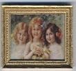Dollhouse Artwork Framed Victorian Girls