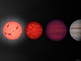 This Figure Shows an Artist's Rendition Comparing Brown Dwarfs to Stars and Planets Photographic Poster Print by Stocktrek Images, 12x9