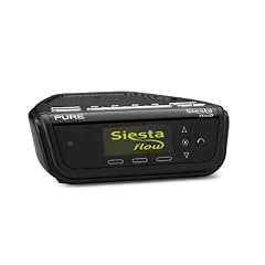 Pure Siesta Flow Radiowecker (DAB/DAB+/Stereo UKW-Radio, W-LAN) schwarz