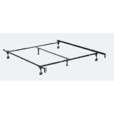 Atlas Lock Keyhole Queen/California King/Eastern King Adjustable Bed Frame with 6 Legs and 2 Wide Rollers By Hollywood Bed Frame