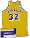 Magic Johnson Signed Authentic Lakers Gold Jersey