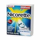 Nicorette-Nicotine Stop Smoking Aid, 4mg White Ice 160 Pieces