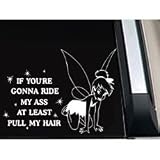 Tinkerbell Fairy Pixie Pull My Hair Car Window Girl Decal Sticker