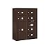 Salsbury Industries 3810D-06ZFU Surface Mounted Horizontal 4C Mailbox, Bronze