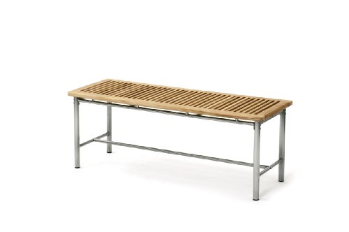 Belardo 2er-Bank, Somerset, Teak mit Edelstahl