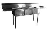 Economy Stainless 3 Compartment Board Left