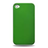 Premium Rubberized Hard Crystal Case Cover for Apple iPhone 4, 4th Generation, 4th Gen - Green