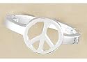 Signature Peace Sign Toe Ring STERLING SILVER
