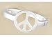 Signature Peace Sign Toe Ring STERLING SILVER