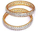 Arm Bangle Bracelet Costume Jewelry with Zircon-Gemstone Hand-Engraved Indian-Style