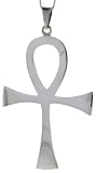 Sterling Silver 2 1/2 Polished Ankh Cross Pendant