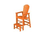 Recycled Venice Beach Outdoor Adirondack Lifeguard Chair - Orange Tangerine