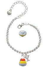3-D Enamel Candy Corn "Y" Initial Charm Bracelet [Jewelry]