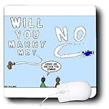 Rich Diesslins Funny Out to Lunch Cartoons - Sky Writing Question and Answer - No! - Mouse Pads