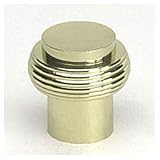 1 1/16'' Dia Solid Brass/Polished Brass Ring Knob