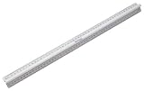 Produkt-Bild: Acme United E-10115 00 Aluminium Lineal mit Griffleiste, 50 cm, silber