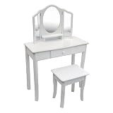Guidecraft Classic White Vanity and Stool