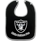 New Oakland Raiders Two-Toned Snap Baby Bib Game Team Logo High Quality Modern Design Beautiful