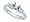 0.20 cts Baguette Diamonds Engagement Ring in 14k White Gold Size 5