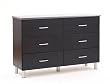 South Shore Furniture, Cosmos Collection, Double Dresser, Black Onyx and Charcoal