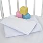 Elegance Sheets for Round Bassinet - Set of Two - White