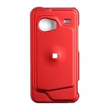 Red Rubber Feel Snap-On Cover Hard Case Cell Phone Protector for HTC ADR630 ....